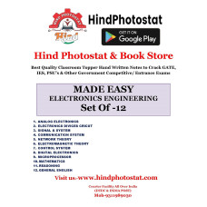Electronics Engineering Hand Written Notes ;-      ( GATE &PSUs )  - (Set of 12 Subjects)    MADE EASY