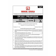 IES PRELIMS TEST SERIES 2021 :CIVIL ENGINEERING (1-26Test ,Tech + Non-tech Subjectwise & Full Syllabus With Solution ) MADE EASY