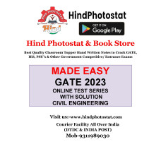 GATE 2023 TEST SERIES WITH SOLUTION CIVIL ENGINEERING MADE EASY