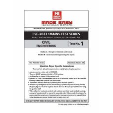 IES 2023 MAINS TEST SERIES WITH SOLUTION : CIVIL ENGINEERING ( MADE EASY )