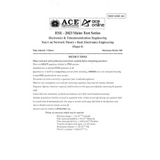 IES 2023 MAINS TEST SERIES WITH SOLUTION : ELECTRONICS  ENGINEERING  ACE ACADEMY