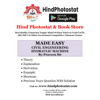 Hydrolics  Mechinenary Civil Engineering Handwritten Notes : (By-Praveen Sir Made Easy )