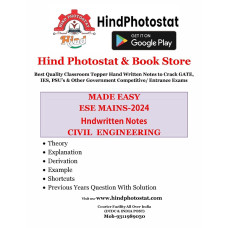 ESE MAINS 2024 HANDWRITTEN NOTES CIVIL ENGINEERING MADE EASY 