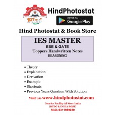 Reasoning Aptitude Handwritten Notes IES GATE PSU By IES MASTER