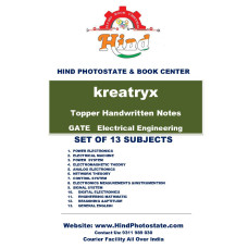 KREATRYX GATE & PSUs HAND WRITTEN NOTES ; ELECTRICAL  ENGINEERING SET OF 13SUB ( 2020)