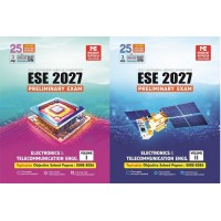 ESE 2027: Preliminary Exam: Electronics and Telecommunication Engg. Objective Solved Paper Vol-1,2 MADE EASY 