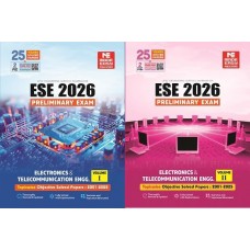ESE 2026: Preliminary Exam: Electronics and Telecom. Engineering Objective Solved Paper Vol-1& 2 MADE EASY 