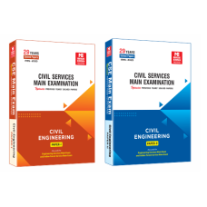CSE Mains 2024: Civil Engg. Sol. Papers-Vol-1,2 MADE EASY